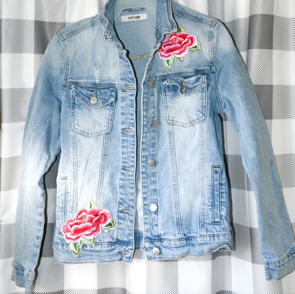 Denim Embroidered Jacket